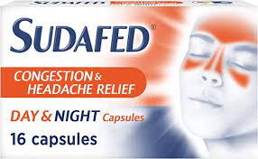 SUDAFED CONGESTION DAY&NIGHT X16 CAPS