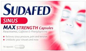 SUDAFED SINUS MAX STRENGHT X12(PACK)