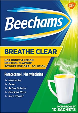 BEECHAMS BREATHE CLEAR POWDER X10(PACK)